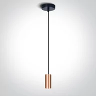 Lampy sufitowe - Irini lampa wisząca czarno miedziana 63124/CU OneLight - miniaturka - grafika 1