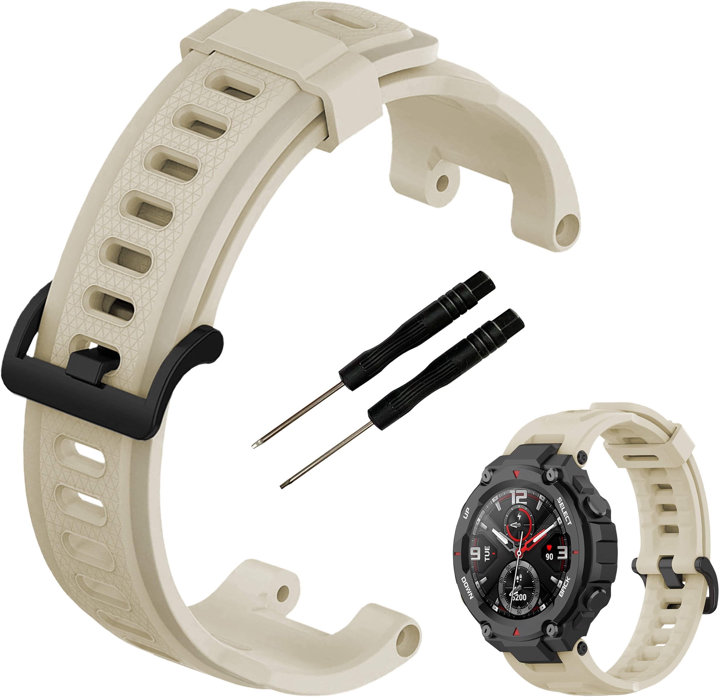 ChronSmarta Pasek ChronSmarta do smartwatch'a Amazfit T-Rex / T-Rex Pro Beżowy