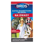 Zwalczanie i odstraszanie szkodników - Bros Siatka 160x220cm czarna na drzwi magnetyczna moskitiera 5904517204386 - miniaturka - grafika 1