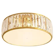 Lampy sufitowe - Sufitowa lampa glamour CGVETR50 okrągła nad łóżko złota - miniaturka - grafika 1