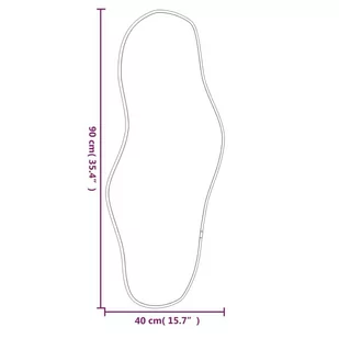 Lumarko Lustro ścienne, srebrne, 90x40 cm - Lustra Lumarko Lustro ścienne, srebrne, 90x40 cm - Lustra - miniaturka - grafika 7