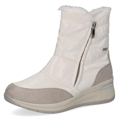 Caprice Damskie 9-26106-45 modne kozaki, LT.Grey Comb, 40 EU szerokie, Lt Grey Comb, 40 EU szeroki