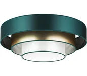 Lampy sufitowe - Duolla - LED Plafon LUNETA LED/26W/230V śr. 60 cm 4000K zielony/złoty - miniaturka - grafika 1