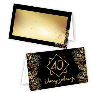 Winietki na Stół na 40 "Złote liście" - 10 sztuk (s) - Kartki okolicznościowe i zaproszenia Winietki na Stół na 40 "Złote liście" - 10 sztuk (s) - Kartki okolicznościowe i zaproszenia - miniaturka - grafika 1