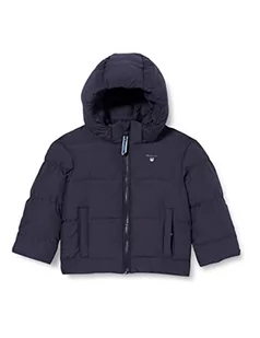 GANT Dziewczęca D1. Puffer Jacket, Evening Blue, 110/116 - Kurtki i płaszcze dla dziewczynek - miniaturka - grafika 1
