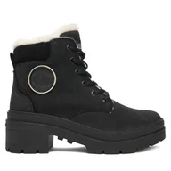 Botki damskie - Trzewiki Palladium Pallarise Nbk Wl 99527-008-M Czarny - miniaturka - grafika 1