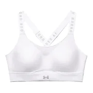Biustonosze - Biustonosz treningowy Under Armour Infinity High biały 1351994 XS - miniaturka - grafika 1