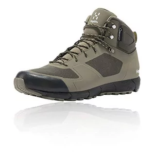 Buty trekkingowe męskie - Haglöfs Męskie buty trekkingowe L.I.M Mid Proof Eco wodoszczelne, oddychające, z amortyzacją, Sage Green Deep Woods, 44 2/3 EU - grafika 1