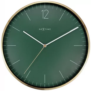 NeXtime Zegar ścienny Essential Gold zielony - Zegary - miniaturka - grafika 1
