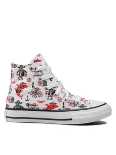 Converse Trampki Chuck Taylor All Star Pirate 372874C Biały - Buty dla chłopców - miniaturka - grafika 1