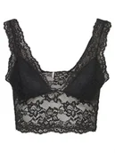 Koszulki i topy damskie - canotte e top sport donna pieces 17096003 lina black - miniaturka - grafika 1
