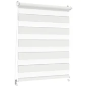 Rolety - Roleta dzień noc Classic Click 43.5 x 215 cm biała - miniaturka - grafika 1