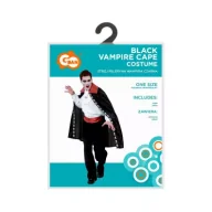 Dodatki do strojów karnawałowych - Strój peleryna wampira czarna rozmiar uniwersalny - miniaturka - grafika 1