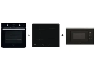 Whirlpool Piekarnik AKP9 786 NB + Płyta WS Q4860 NE + Mikrofalówka WMF200G - Zestawy AGD - miniaturka - grafika 1