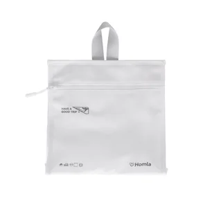 Kosmetyczka Podróżna Emmie Biała 24X7X25 Cm Homla - Kosmetyczki, organizery i kuferki - miniaturka - grafika 1