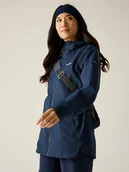 Kurtki i kamizelki sportowe damskie - Regatta Kurtka przeciwdeszczowa "Hamara IV" w kolorze granatowym - miniaturka - grafika 1