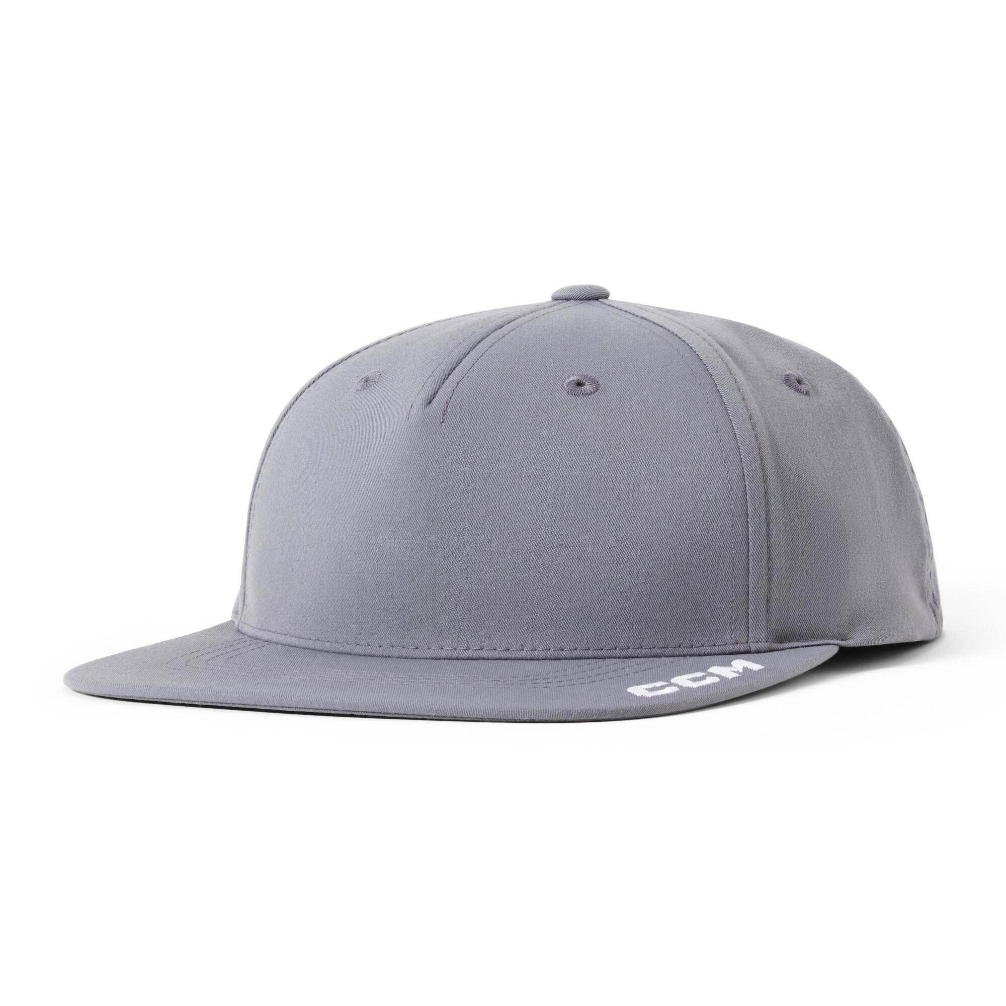 Męska czapka z daszkiem CCM Team Flatbrim Charcoal