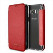 Etui i futerały do telefonów - Guess GUFLBKS8LIGLTRE Samsung Galaxy S8+ G955 czerwony GUE000327 - miniaturka - grafika 1