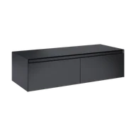 Szafki łazienkowe - ELITA  SPLIT SLIM 120 2S  BLACK MATT Z BLATEM PDW KOMODA PODWIESZANA 168948 - miniaturka - grafika 1