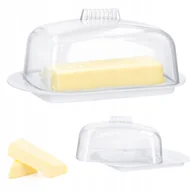 Pojemniki kuchenne - Maselniczka biała maselniczki maselnica pojemnik na masło osełkowe osełkę - miniaturka - grafika 1