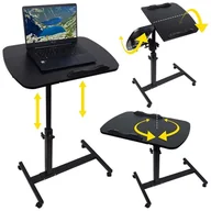 Inne akcesoria audio-wideo - NN D2 regulowany stolik przyłóżkowy na kółkach pod laptop - miniaturka - grafika 1