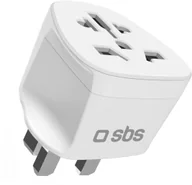 Akcesoria podróżnicze - Adapter podróżny UK - uniwersalny - biały - miniaturka - grafika 1