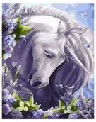 Malowanie po numerach - Malowanie po numerach - Bajkowy jednorożec 40x50cm - Twoje Hobby - miniaturka - grafika 1