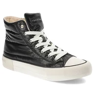 Moda i Uroda OUTLET - Czarne Trampki Tommy Hilfiger Modne Pikowane Buty Damskie - miniaturka - grafika 1