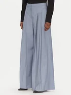 Spodnie damskie - BOSS Spodnie palazzo Tetosa1 50545699 Niebieski Wide Leg - miniaturka - grafika 1
