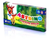 Masy plastyczne - Astra papiernicze Plastelina szkolna 12 kolorów Astrino - miniaturka - grafika 1