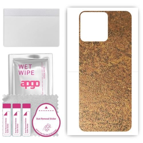 folia naklejka skórka strukturalna na TYŁ do Tecno Pop 8 - Zardzewiała Miedź - apgo SKINS