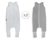 Śpiworki dla dzieci - Sleepee, Dwustronny Śpiworek z nóżkami, Melanżowy Szary, 3-4 Lata - miniaturka - grafika 1