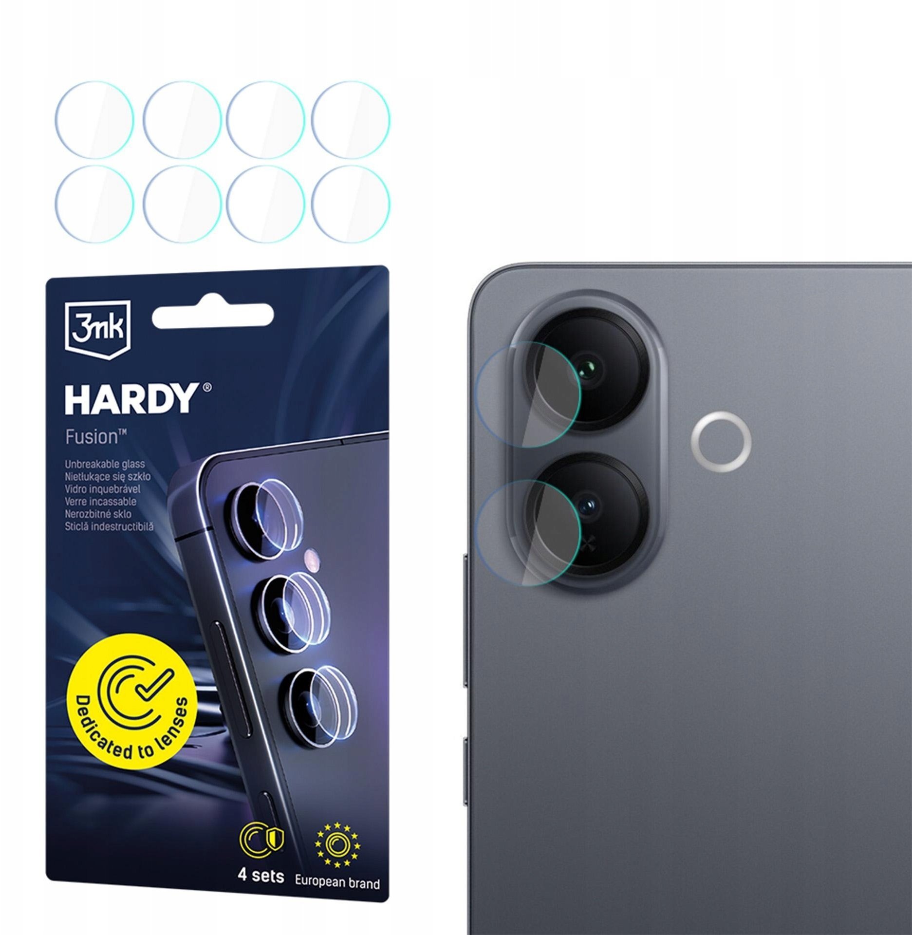 3MK Vivo V60 Lite 5G - 3mk Hardy Fusion Lens Protection