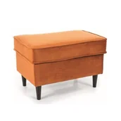 Fotele - ★KUPON 10% NA STRONIE★ Podnóżek RON P Velvet Signal Bluvel 4215 - Cynamonowy - miniaturka - grafika 1