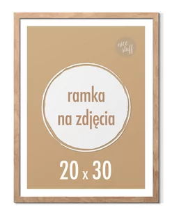 Ramka na zdjęcia 20x30 cm Ramki 30x20 brązowa stojąca z nóżką - Ramki na zdjęcia - miniaturka - grafika 1