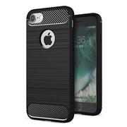 Etui i futerały do telefonów - Carbon Case elastyczne etui pokrowiec iPhone 6S Plus / 6 Plus czarny - miniaturka - grafika 1