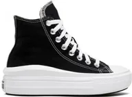 Trampki damskie - Damskie trampki CONVERSE CHUCK TAYLOR ALL STAR MOVE 568497C - czarne - miniaturka - grafika 1