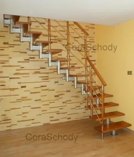 Schody metalowe CORA model Mix 250 vertical L-90 12 elementów - Schody strychowe - miniaturka - grafika 1