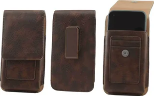 caseroxx Zewnętrzne etui na telefon komórkowy Gigaset GX4 / GX4 Pro z odpinaną i obrotową szlufką na pasek, pokrowiec ochronny w kolorze brązowym - Etui i futerały do telefonów - miniaturka - grafika 1