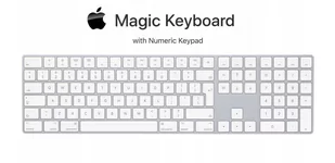 Apple 2846243 klawiatura, angielski Biały MQ052B/A - Klawiatury - miniaturka - grafika 1