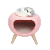 Lampy stojące - NoName Lampka biurkowa Lampka nocna dla z pieskiem różowa LJC-146-R - miniaturka - grafika 1