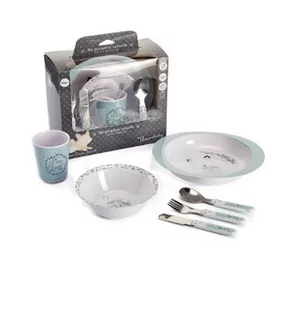 Thermobaby, Forest, Zestaw obiadowy, 6-elementowy, Miętowy - Zestawy naczyń dla dzieci - miniaturka - grafika 1