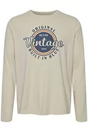 Koszulki męskie - Blend Męski t-shirt l/s, 141107/Oyster Gray, L - miniaturka - grafika 1