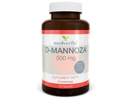 Witaminy i minerały dla sportowców - Medverita Medverita, D-mannoza, 500 mg, 100 kapsułek - miniaturka - grafika 1