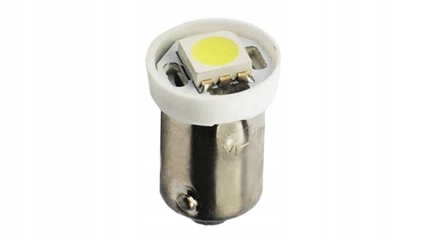 M-Tech Żarówka LED T4W BA9S 12V 0.3W Biała 2szt.