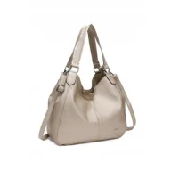 Torebki damskie - Stylowa Torebka Shopper Damska Złota na Ramię LUIGISANTO 23021 Gold - miniaturka - grafika 1