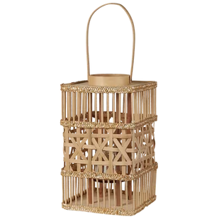 Lampion bambusowy 35 cm naturalny LUMBIS - Lampy ogrodowe Lampion bambusowy 35 cm naturalny LUMBIS - Lampy ogrodowe - miniaturka - grafika 1