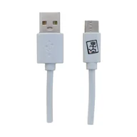 Kable komputerowe i do monitorów - 2GO 795925 kabel USB 1 m USB 3.2 Gen 1 (3.1 Gen 1) Micro-USB B USB C Biały - miniaturka - grafika 1