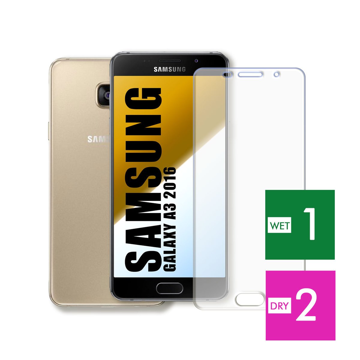 WZMOCNIONE SZKŁO DO SAMSUNG GALAXY A3 2016 SZYBKA HARTOWANE 9H JAKOŚĆ