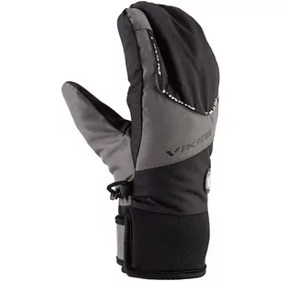 Rękawice Narciarskie Dziecięce Viking Fin Lobster 08 czarno-szary - Odzież sportowa dziecięca - miniaturka - grafika 1
